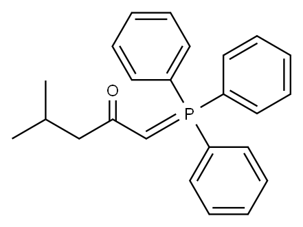 4-甲基-1-(三苯基-Λ5-磷烷叉基)-戊-2-酮 结构式
