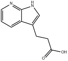 1H-吡咯并[2,3-B]吡啶-3-丙酸 结构式