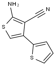 2-氨基-4-噻吩-2-基-噻吩-3-甲腈 结构式