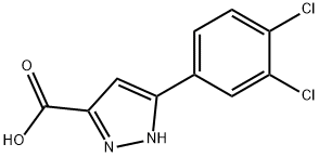 5-(3,4-DICHLOROPHENYL)-1H-PYRAZOLE-3-CARBOXYLIC ACID 结构式
