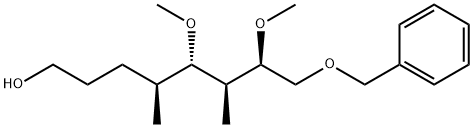 (4S,5S,6S,7R)-5,7-DiMethoxy-4,6-diMethyl-8-(phenylMethoxy)-1-octanol 结构式
