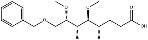 (4S,5S,6S,7R)-5,7-DiMethoxy-4,6-diMethyl-8-(phenylMethoxy)-octanoic Acid 结构式