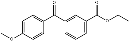 3-CARBOETHOXY-4'-METHOXYBENZOPHENONE 结构式