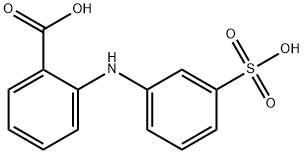 2-[(3-Sulfophenyl)amino]benzoic acid 结构式