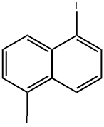 1,5-二碘萘 结构式