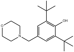 2,6-bis(tert-butyl)-4-(4-morpholinylmethyl)phenol 结构式