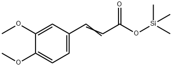 3-[3,4-Dimethoxyphenyl]propenoic acid trimethylsilyl ester 结构式