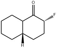 1(2H)-Naphthalenone,  2-fluorooctahydro-,  trans-  (8CI) 结构式