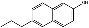 6-丙基-2-萘酚 结构式
