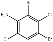 2,4-DIBROMO-3,6-DICHLOROANILINE 结构式