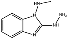 2H-Benzimidazol-2-one,1,3-dihydro-1-(methylamino)-,hydrazone(9CI) 结构式
