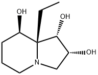 1,2,8-Indolizinetriol,8a-ethyloctahydro-,(1S,2R,8R,8aR)-(9CI) 结构式