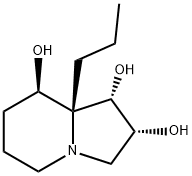 1,2,8-Indolizinetriol, octahydro-8a-propyl-, (1S,2R,8R,8aR)- (9CI) 结构式