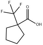 1-(三氟甲基)环戊烷羧酸 结构式