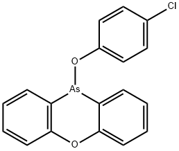 10-(p-Chlorophenoxy)-10H-phenoxarsine 结构式