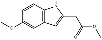 Methyl-5-methoxyindole-2-acetate 结构式