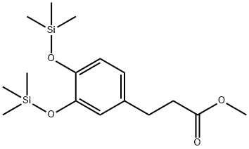 3-[3,4-Bis(trimethylsilyloxy)phenyl]propionic acid methyl ester 结构式