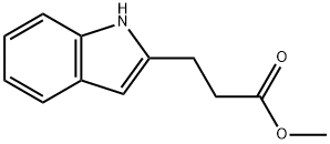 1H-Indole-2-propionic acid methyl ester 结构式