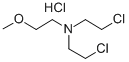 双-(2-氯乙基)-(2-甲氧基乙基)胺盐酸盐 结构式