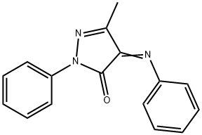 2,4-Dihydro-5-methyl-2-phenyl-4-(phenylimino)-3H-pyrazol-3-one 结构式