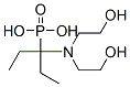 Diethyl-N,N-di-(2-hydroxyethyl)aminomethylphosphonat 结构式