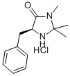 (5S)-(-)-2,2,3-三甲基-5-苄基-4-咪唑啉酮单盐酸盐 结构式