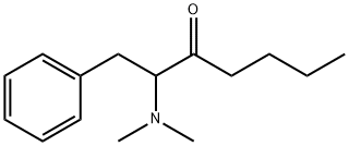 2-Dimethylamino-1-phenyl-3-heptanone 结构式