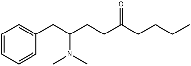 2-(Dimethylamino)-1-phenyl-5-nonanone 结构式