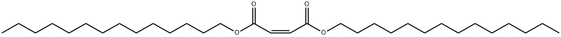 Maleic acid ditetradecyl ester 结构式