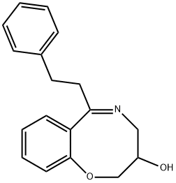 3,4-Dihydro-6-phenethyl-2H-1,5-benzoxazocin-3-ol 结构式