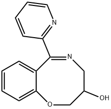 3,4-Dihydro-6-(2-pyridyl)-2H-1,5-benzoxazocin-3-ol 结构式