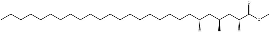 (2R,4S,6R)-2,4,6-Trimethylhexacosanoic acid methyl ester 结构式