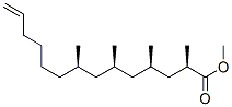 [2R,4R,6R,8R,(-)]-2,4,6,8-Tetramethyl-13-tetradecenoic acid methyl ester 结构式