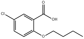 2-丁氧基-5-氯-苯甲酸 结构式