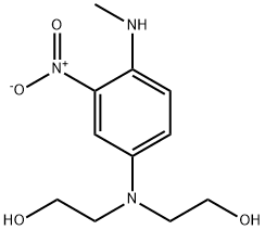 N-[4-(甲基氨基)-3-硝基苯基]二乙醇胺 结构式