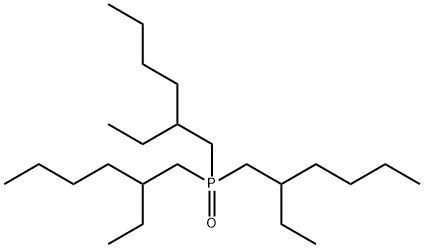 3-[双(2-乙基己基)磷酰基甲基]庚烷 结构式