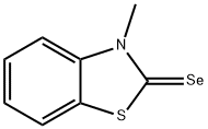 2-硒代-3-甲基苯并噻唑 结构式