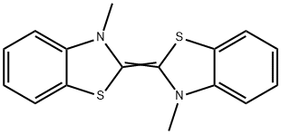 2,3-dihydro-3-methyl-2-(3-methyl-3H-benzothiazol-2-ylidene)benzothiazole 结构式