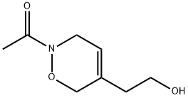 2H-1,2-Oxazine-5-ethanol, 2-acetyl-3,6-dihydro- (9CI) 结构式