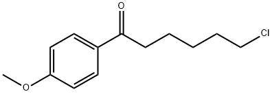 6-CHLORO-1-(4-METHOXYPHENYL)-1-OXOHEXANE 结构式