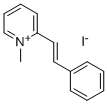 1-Methyl-2-(2-phenylethenyl)pyridiniumiodide 结构式