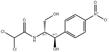 DL-氯霉素 结构式