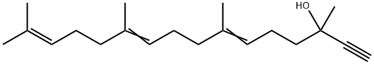 3,7,11,15-Tetramethyl-6,10,14-hexadecatrien-1-yn-3-ol 结构式