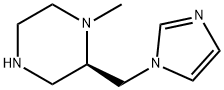 Piperazine, 2-(1H-imidazol-1-ylmethyl)-1-methyl-, (2R)- (9CI) 结构式
