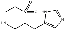 Thiomorpholine, 2-(1H-imidazol-4-ylmethyl)-, 1,1-dioxide (9CI) 结构式