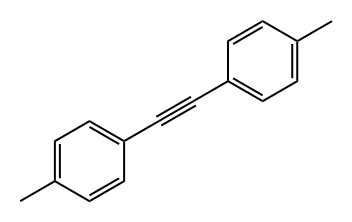 1,2-二(4-甲基苯)乙炔 结构式