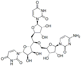 5'-r(uridylyl-uridylyl cytidine) 结构式
