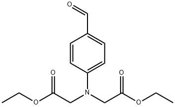 2,2-[(4-甲酰基苯基)亚氨基]二乙酸二乙酯 结构式