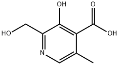 3-Hydroxy-2-(hydroxymethyl)-5-methyl-4-pyridinecarboxylicacid 结构式