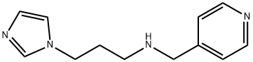 3-(1H-imidazol-1-yl)-N-(4-pyridinylmethyl)-1-propanamine 结构式